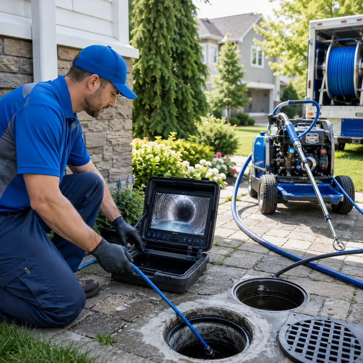 Outdoor drain cleaning professionals serving Burnsville, WV
