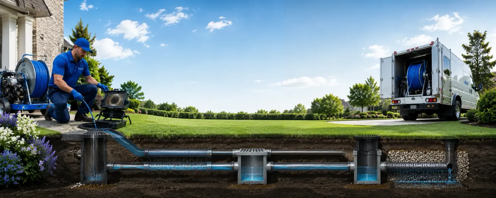 Outdoor drain cleaning information for Burnsville, WV